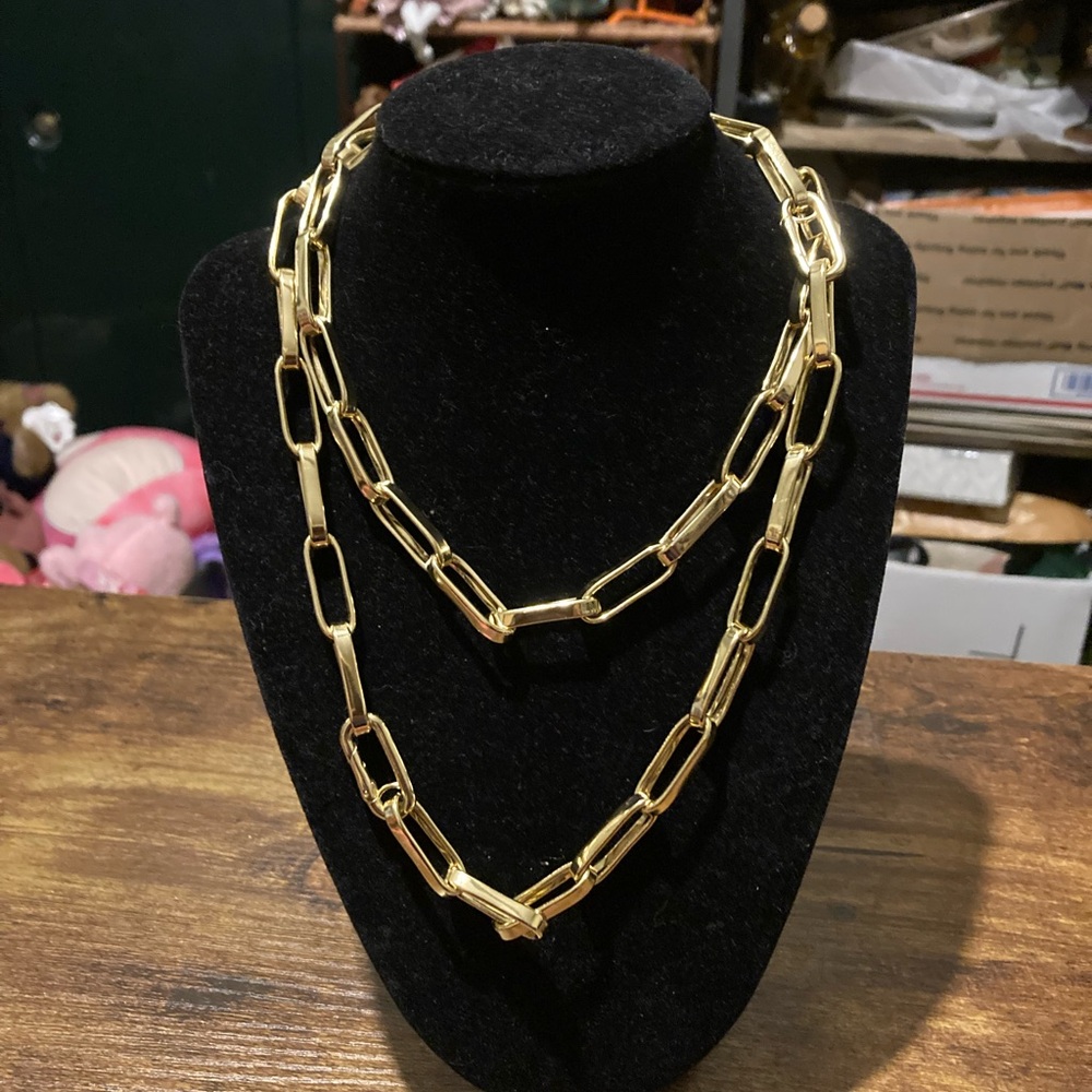 Bellezza gold over bronze necklace and bracelet set - Picture 5 of 12